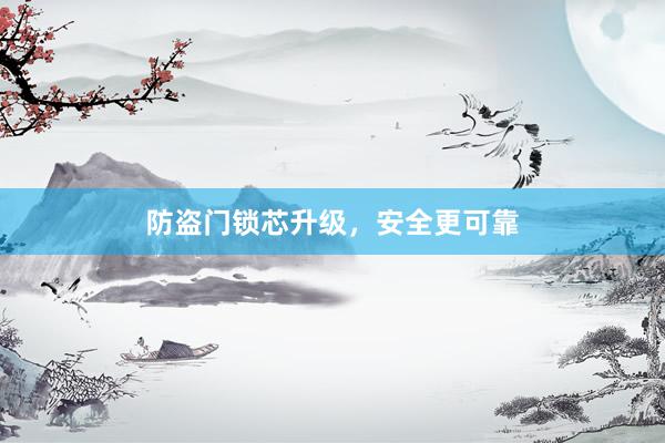 防盗门锁芯升级，安全更可靠